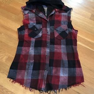 Plaid vest